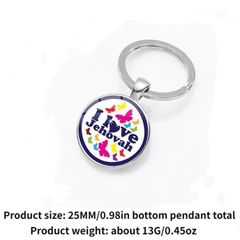 JW.org Keychain Christian Key Ring Bag Charm Gift