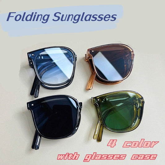 Jelly Gradient UV400 Square Sunglasses with Case