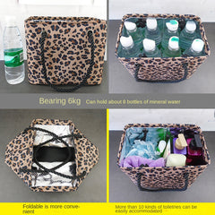 Leopard Pattern Travel Storage Bag Fitness Beach Toiletry