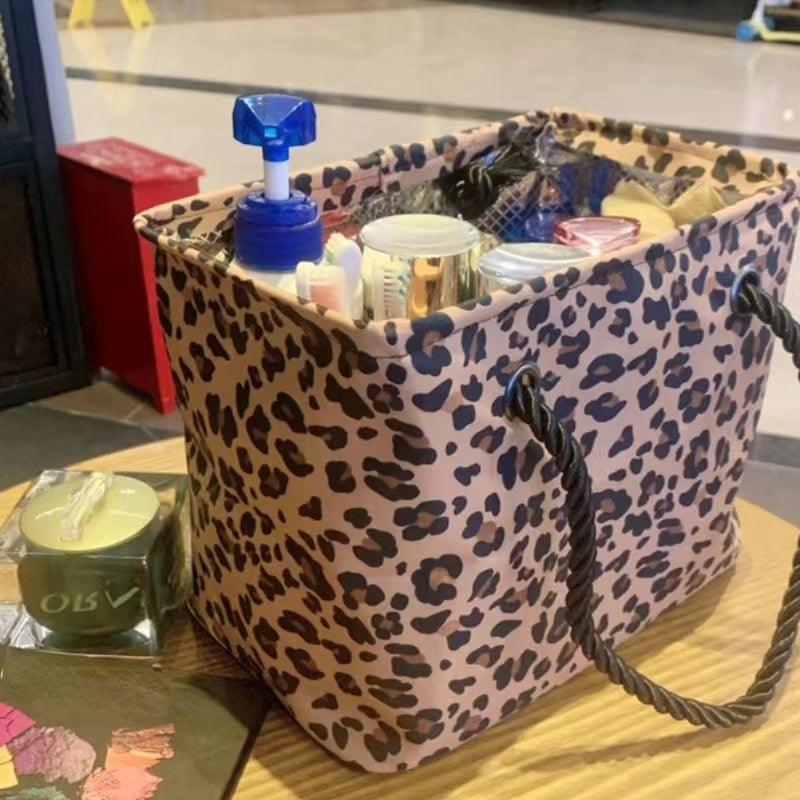 Leopard Pattern Travel Storage Bag Fitness Beach Toiletry