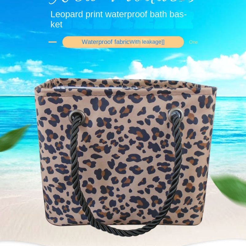 Leopard Pattern Travel Storage Bag Fitness Beach Toiletry