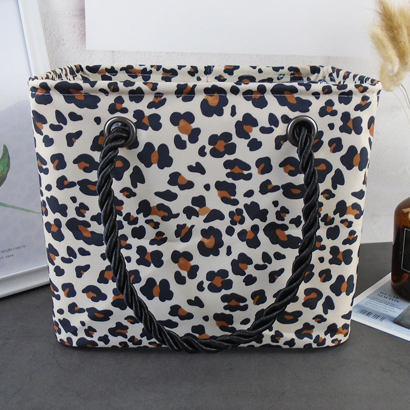 Leopard Pattern Travel Storage Bag Fitness Beach Toiletry