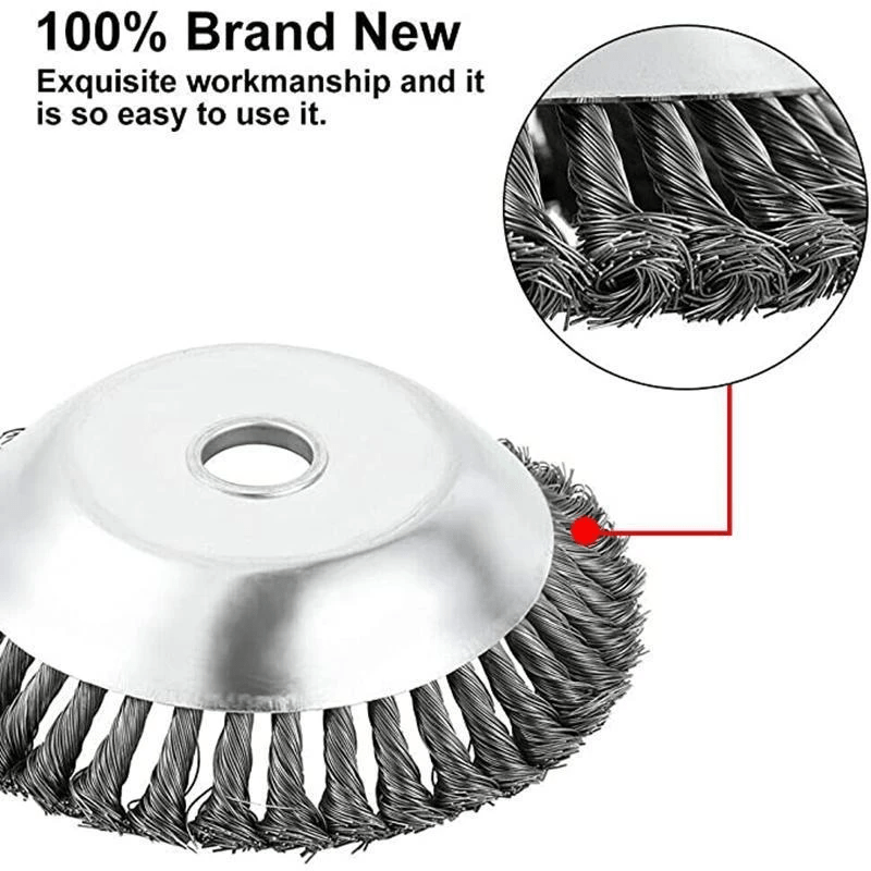 Steel Wire Lawn Mower Head for Rust Removal