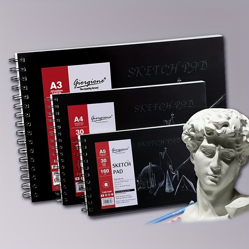 Spiral Bound Sketchbook 30 Sheets 160gsm A3 A4 A5