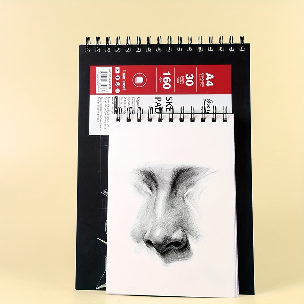 Spiral Bound Sketchbook 30 Sheets 160gsm A3 A4 A5