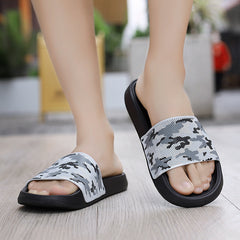 Men's Camo Quick Drying Non Slip Slides for Summer