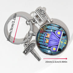 Red Car Keychain Gift for Taxi Drivers Travel Souvenir