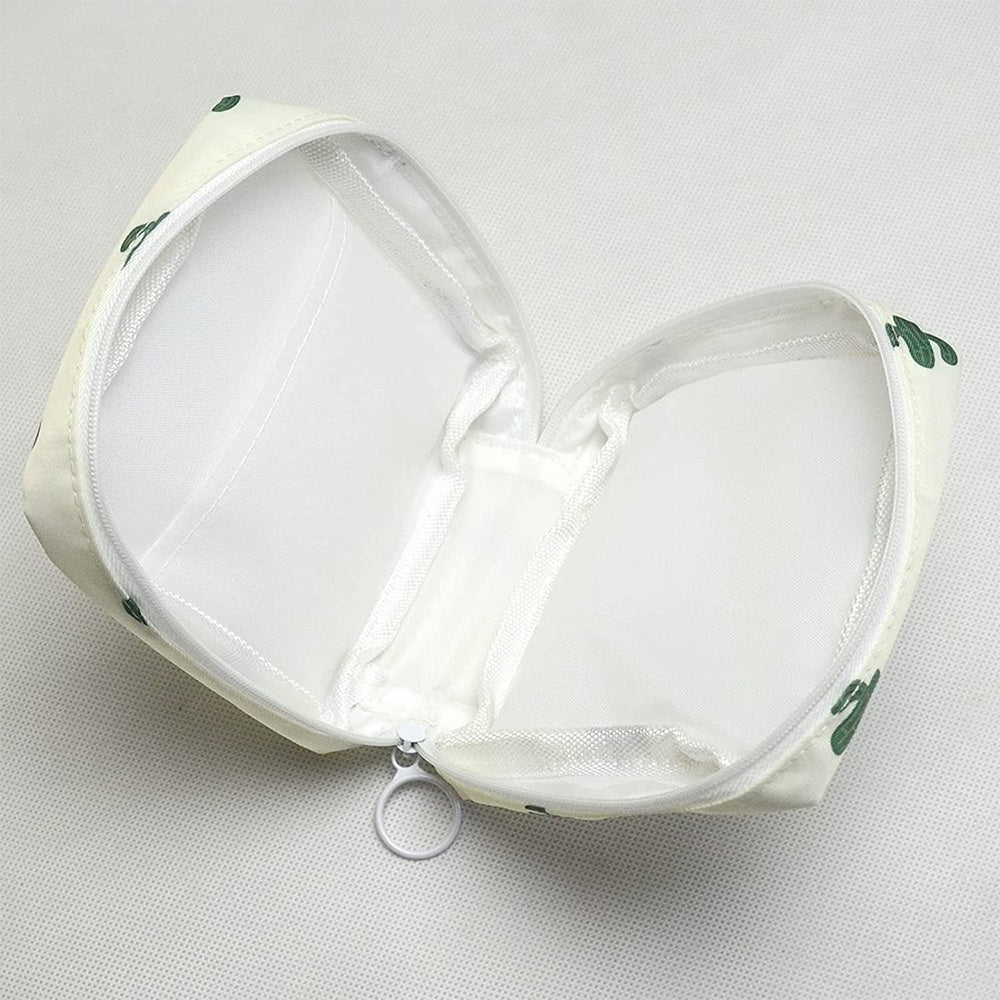 Cartoon Sanitary Napkin Bag Waterproof Nylon Cosmetic Organizer