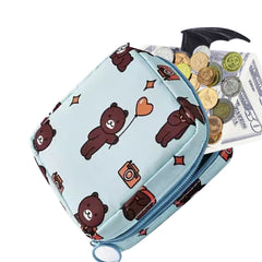Cartoon Sanitary Napkin Bag Waterproof Nylon Cosmetic Organizer