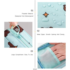 Cartoon Sanitary Napkin Bag Waterproof Nylon Cosmetic Organizer