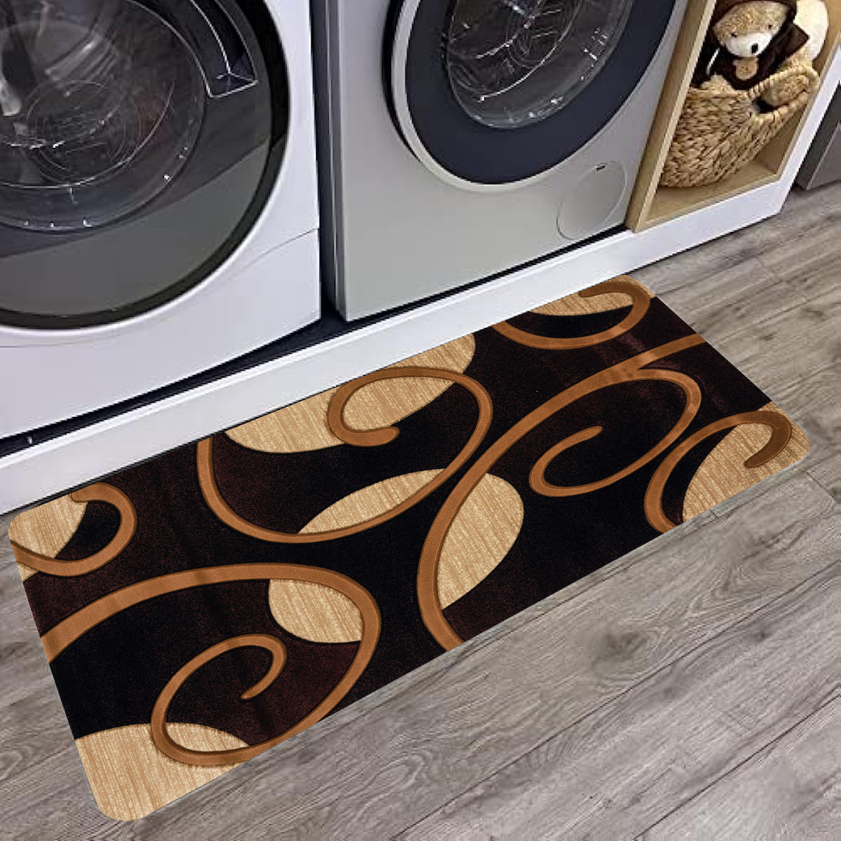Geometric Pattern Kitchen Floor Mat Non-slip Door Mat
