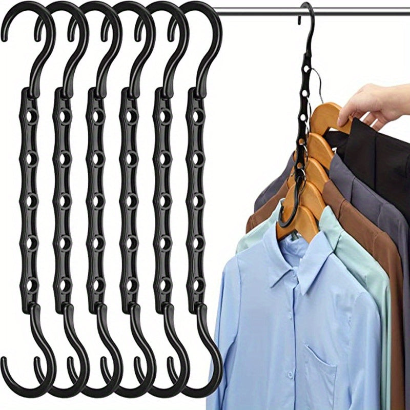 6 Pack Magic Hangers Space Saving Hangers Closet Organizer