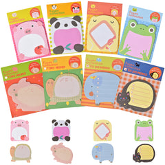 16pcs Animal Sticky Notes Cartoon Sticky Notes Creative Self Sticky Notes