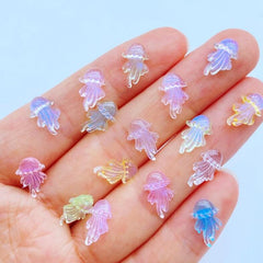 20pcs Cartoon Marine Jellyfish Rhinestones for DIY Manicure