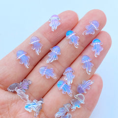 20pcs Cartoon Marine Jellyfish Rhinestones for DIY Manicure