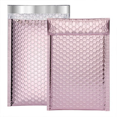 10pcs Rose Golden Co extrusion Film Matte PET Packaging Bubble Envelope Foam Bag