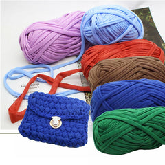 2pcs 100g Soft Colored Yarn for Hand Knitting Woven Bag Carpet