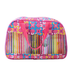Striped Waterproof Cosmetic Bag Travel Toiletry Bag