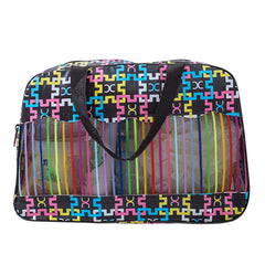Striped Waterproof Cosmetic Bag Travel Toiletry Bag