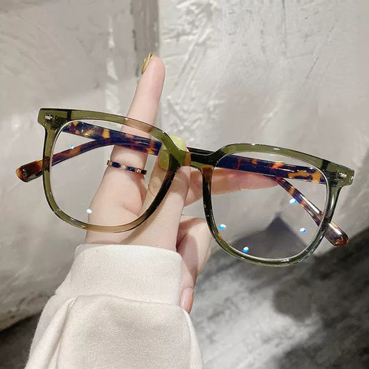Retro Clear Lens Glasses Vintage Tortoiseshell Spectacles Frame