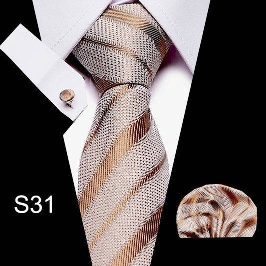 Men's Formal Business Tie Shirt Set