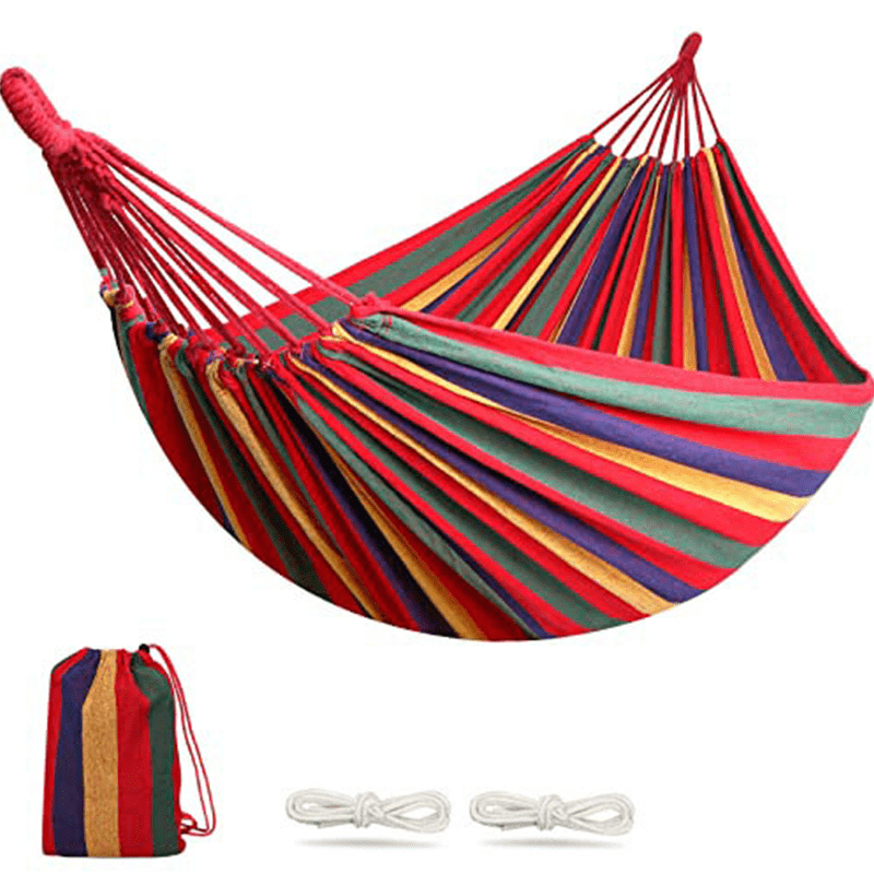 Portable Camping Hammock with Tree Straps - Holds Up To 450lbs