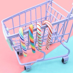 Colorful Cane Candy Christmas DIY Jewelry Making Accessories Art Craft Ornaments