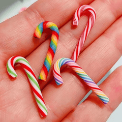Colorful Cane Candy Christmas DIY Jewelry Making Accessories Art Craft Ornaments