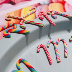 Colorful Cane Candy Christmas DIY Jewelry Making Accessories Art Craft Ornaments