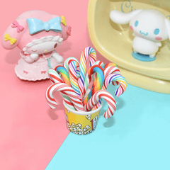 Colorful Cane Candy Christmas DIY Jewelry Making Accessories Art Craft Ornaments
