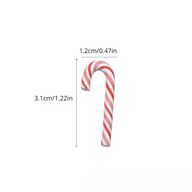 Colorful Cane Candy Christmas DIY Jewelry Making Accessories Art Craft Ornaments