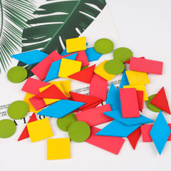 50Pcs Kids Montessori Geometry Shape Cognition Learning Education Toys