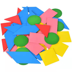 50Pcs Kids Montessori Geometry Shape Cognition Learning Education Toys