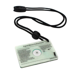 Portable Multifunctional Survival Mirror for Outdoor Activities
