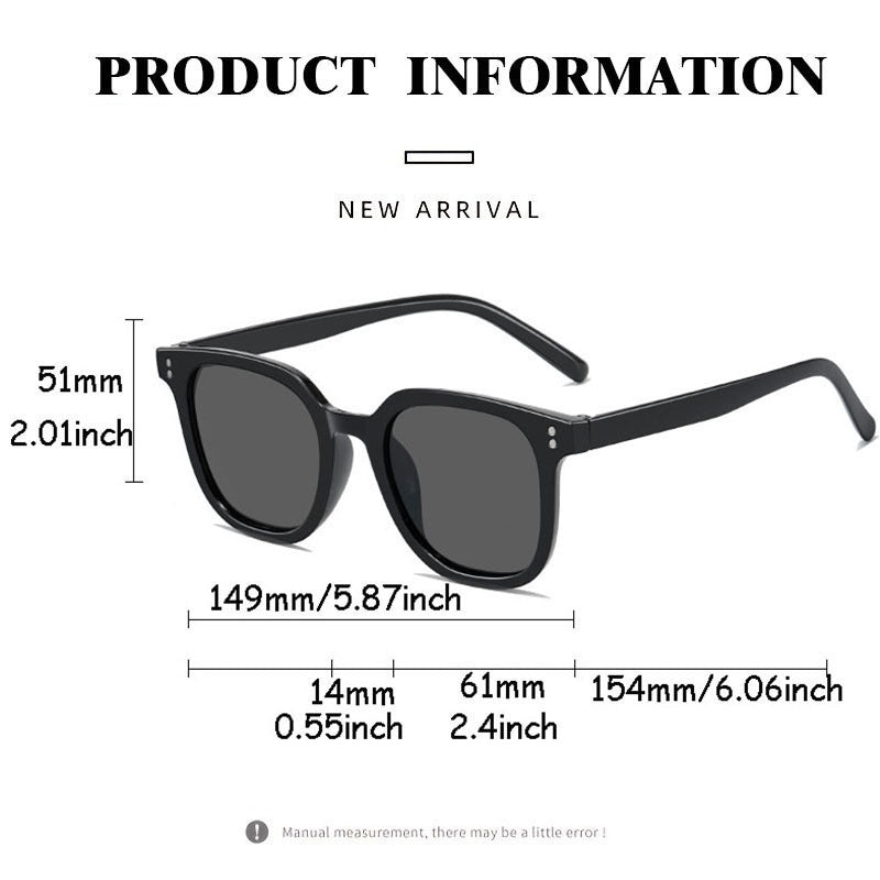 Pink Gradient Square Sunglasses UV400 Sun Shades Glasses with Case