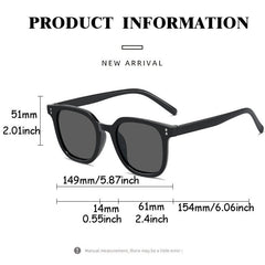 Pink Gradient Square Sunglasses UV400 Sun Shades Glasses with Case