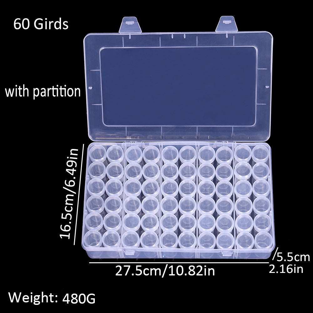 Plastic Storage Box for Beads and Nail Art Accessories