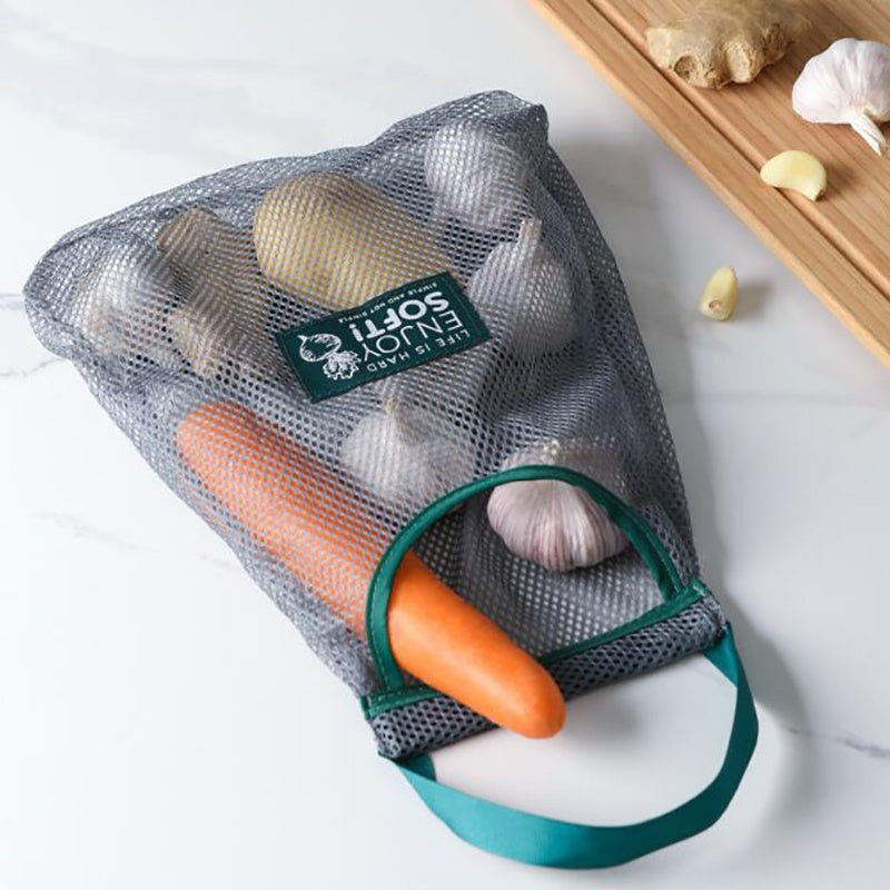 Mesh Storage Bag Hanging Fruit Vegetable Storage Reusable Shopping Bag
