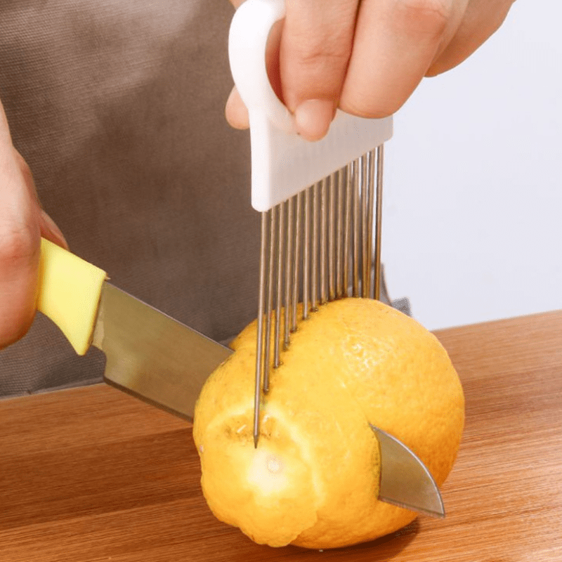 Stainless Steel Onion Slicer Holder - Creative Onion Slicer Cutter