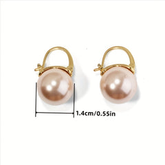 Pearl Drop Hook Earrings for Weddings & Parties - Gift for Women & Girls