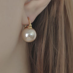 Pearl Drop Hook Earrings for Weddings & Parties - Gift for Women & Girls