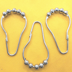 10PCS Bathroom Accessories Hook Gourd Shaped Metal Buckle Shower Curtain Hook