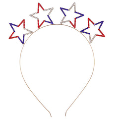 American Element Rhinestone Headband Star Pattern Hair Hoop