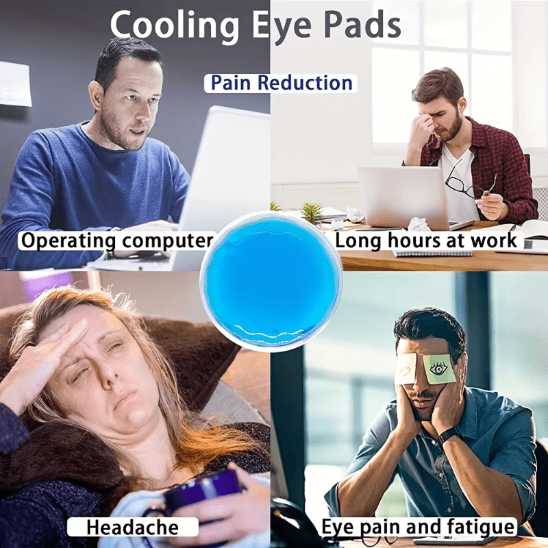 Reusable Eye Mask Ice Pack Hot Cold Therapy Puffy Eyes Headache Relief