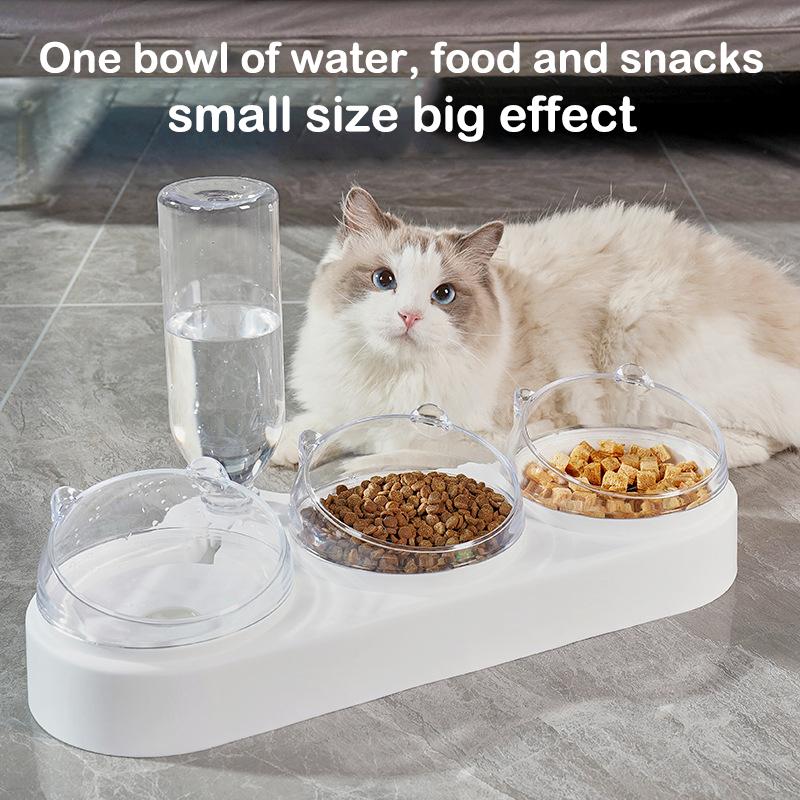 Triple Pets Auto Water & Food Bowl Set for Cats Small Dogs