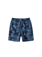 Tropical Leaf Print Boys Quick-drying Shorts
