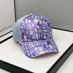 Men's Sequin Mesh Baseball Cap