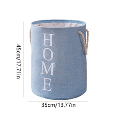 Round Foldable Laundry Basket Linen Storage Bucket Household Item Storage Basket