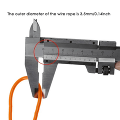 Motorcycle Disc Brake Lock Steel Wire Rope Anti Theft Reminder Rope