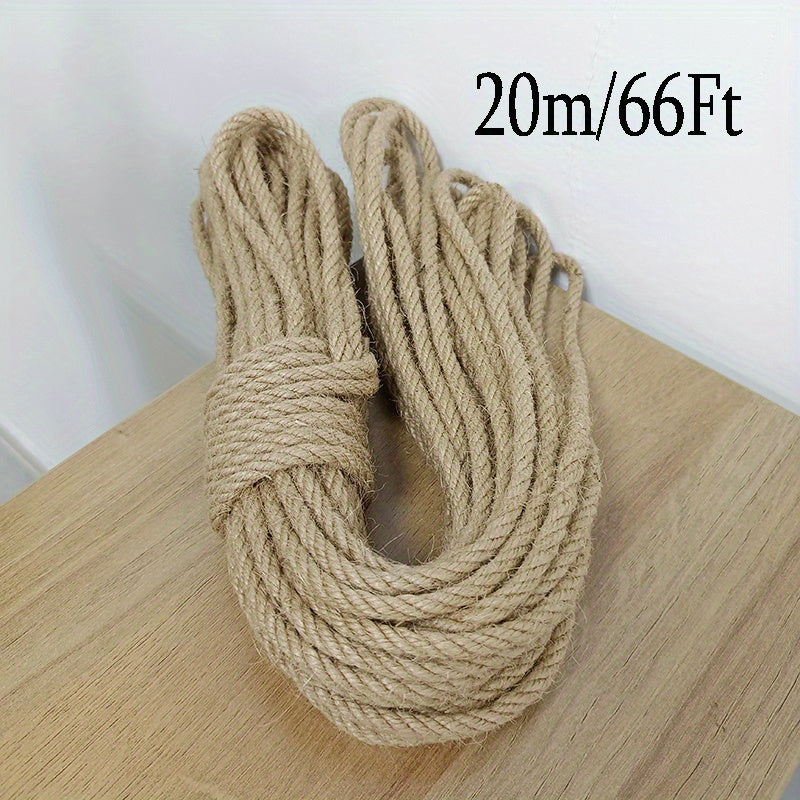 66ft Cat Scratching Rope 6mm Jute Sisal Hemp Furniture Protector